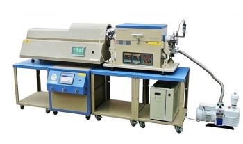 1200℃双温区4坩埚分体式HPCVD炉（带进样系统）OTF-1200X-II-ZL