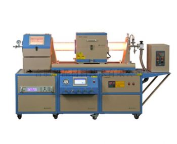 管径130滑动式单温区管式炉PECVD系统 OTF-1200X-5S-4CLV-PE